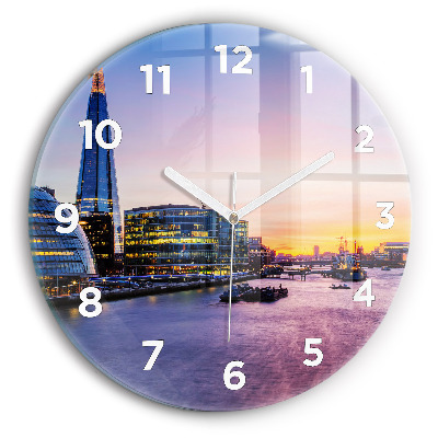 Pendule murale ronde Vue de Londres