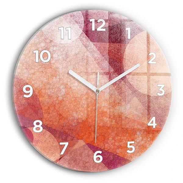 Horloge ronde murale Abstraction géométrique
