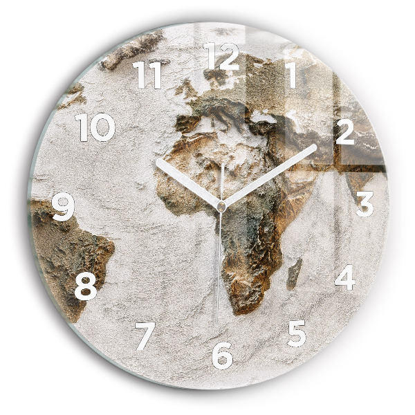 Horloge ronde Carte du vieux monde