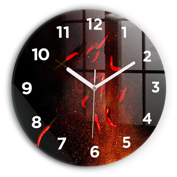 Horloge ronde Piments