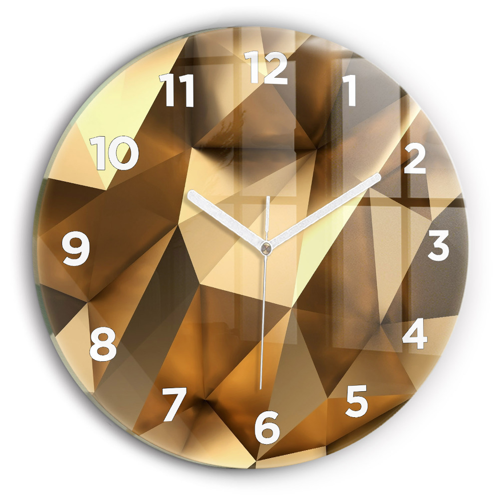 Horloge ronde murale Texture géométrique