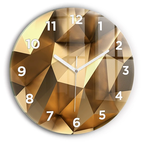 Horloge ronde murale Texture géométrique