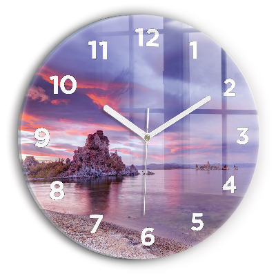 Horloge ronde Lever de soleil en Californie