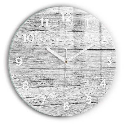 Horloge ronde Panneaux en bois
