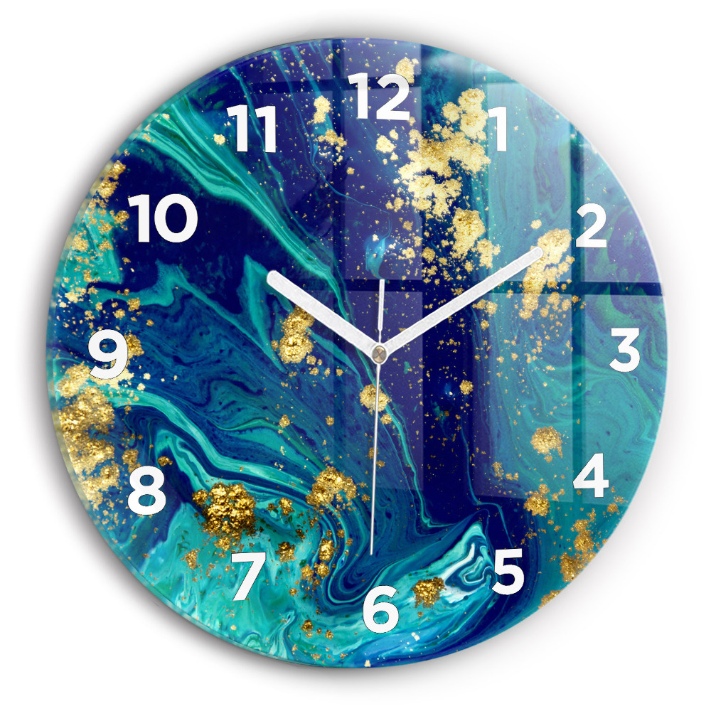 Pendule murale ronde Abstraction moderne