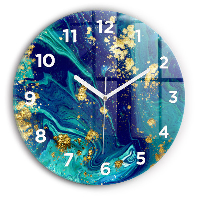 Pendule murale ronde Abstraction moderne