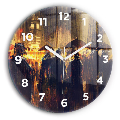 Horloge ronde en verre Impressionnisme dans le marché de l'art