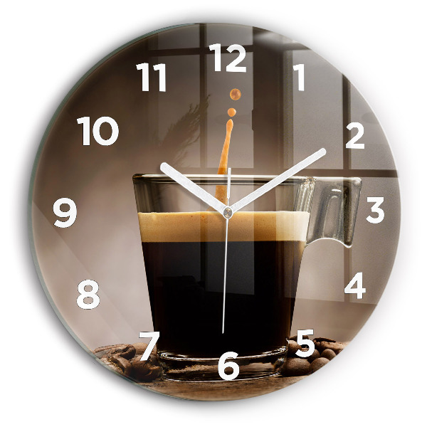 Horloge ronde Tasse de café