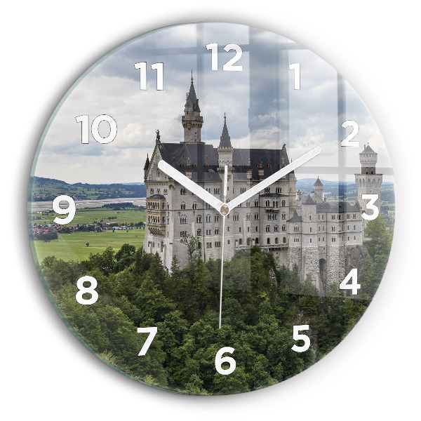 Pendule murale ronde Château de Neuschwanstein