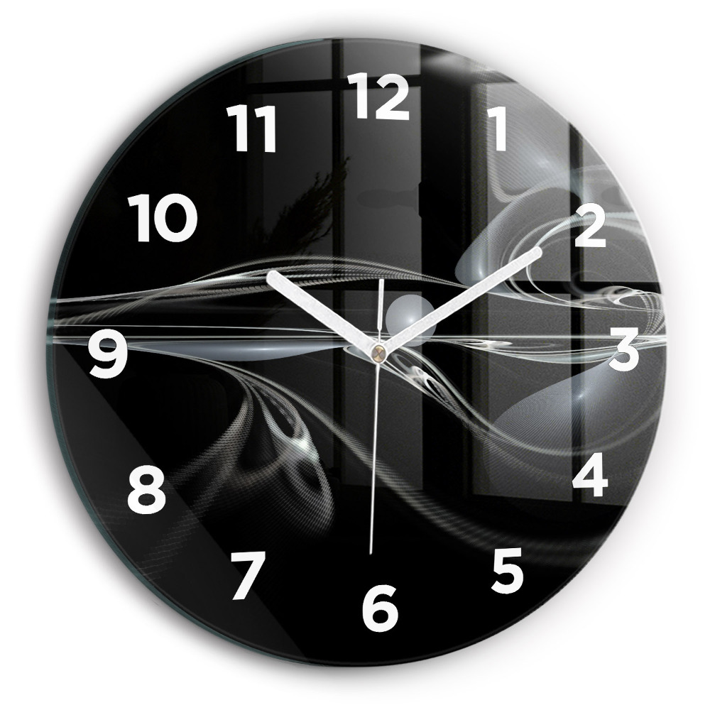 Horloge ronde murale Fumée abstraite