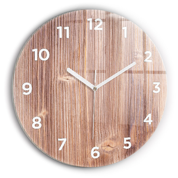 Horloge ronde en verre Paprika