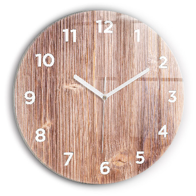 Horloge ronde en verre Paprika