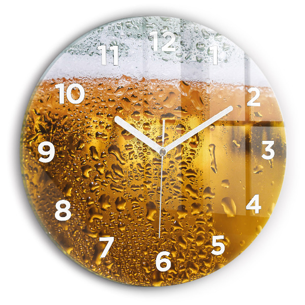 Horloge ronde murale Chope de bière