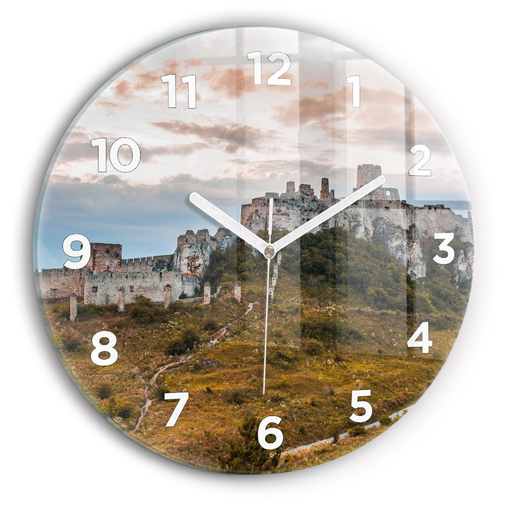Horloge ronde murale Château de Spiš en Slovaquie