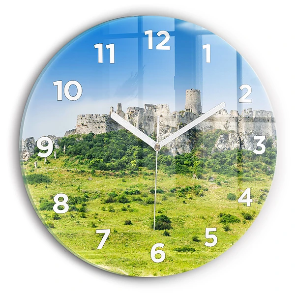 Pendule murale ronde Château de Spiš en Slovaquie