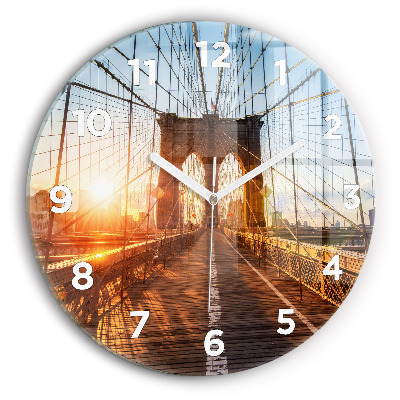 Horloge ronde Pont de Brooklyn NYC