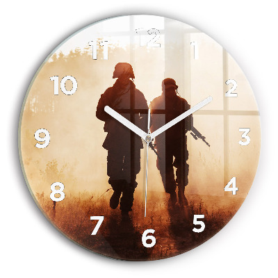 Horloge ronde Soldats