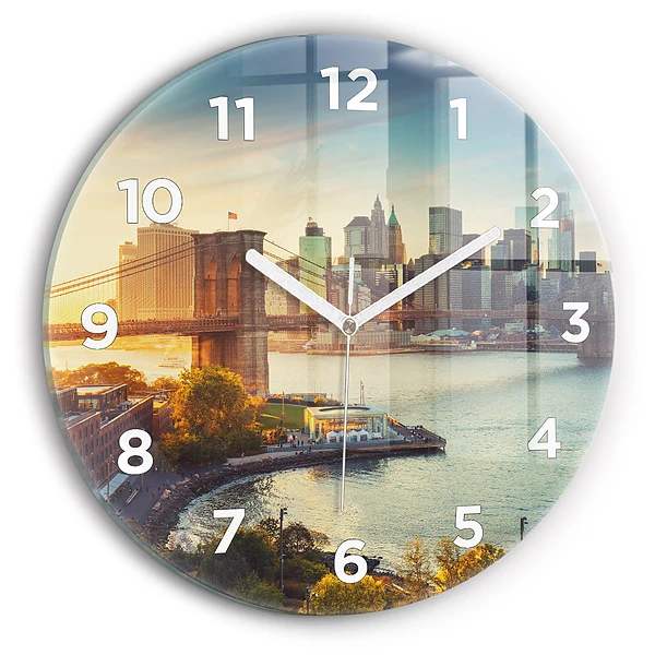 Pendule murale ronde New York Manhattan