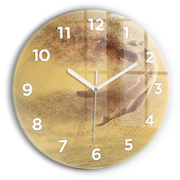 Pendule murale ronde Femme en silhouette