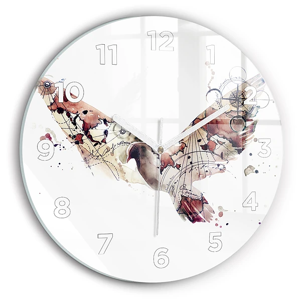 Horloge ronde murale Vue abstraite