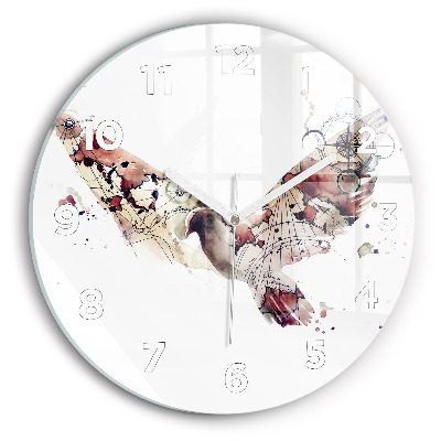 Horloge ronde murale Vue abstraite