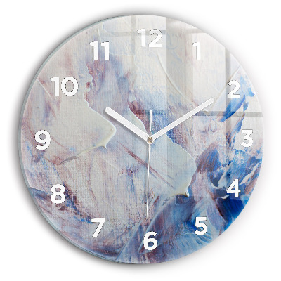 Pendule murale ronde Texture de peinture abstraite