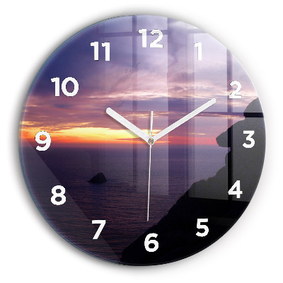 Horloge ronde Tête de pierre