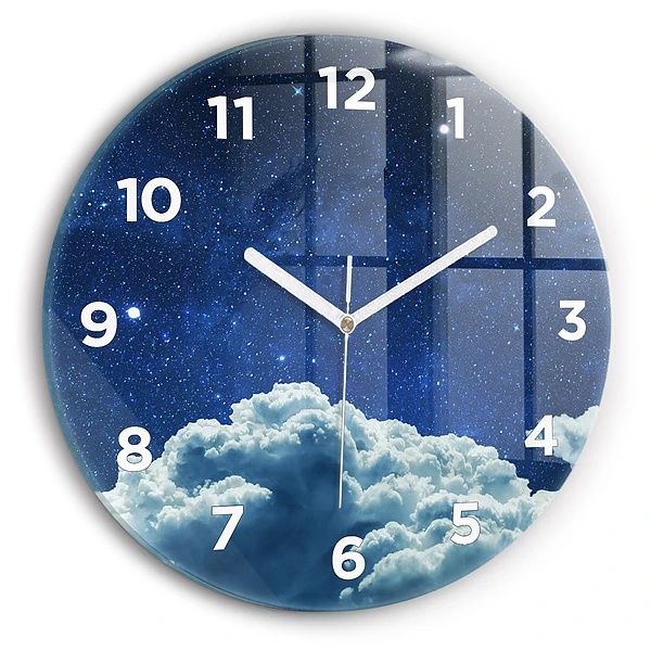 Pendule murale ronde Ciel nocturne
