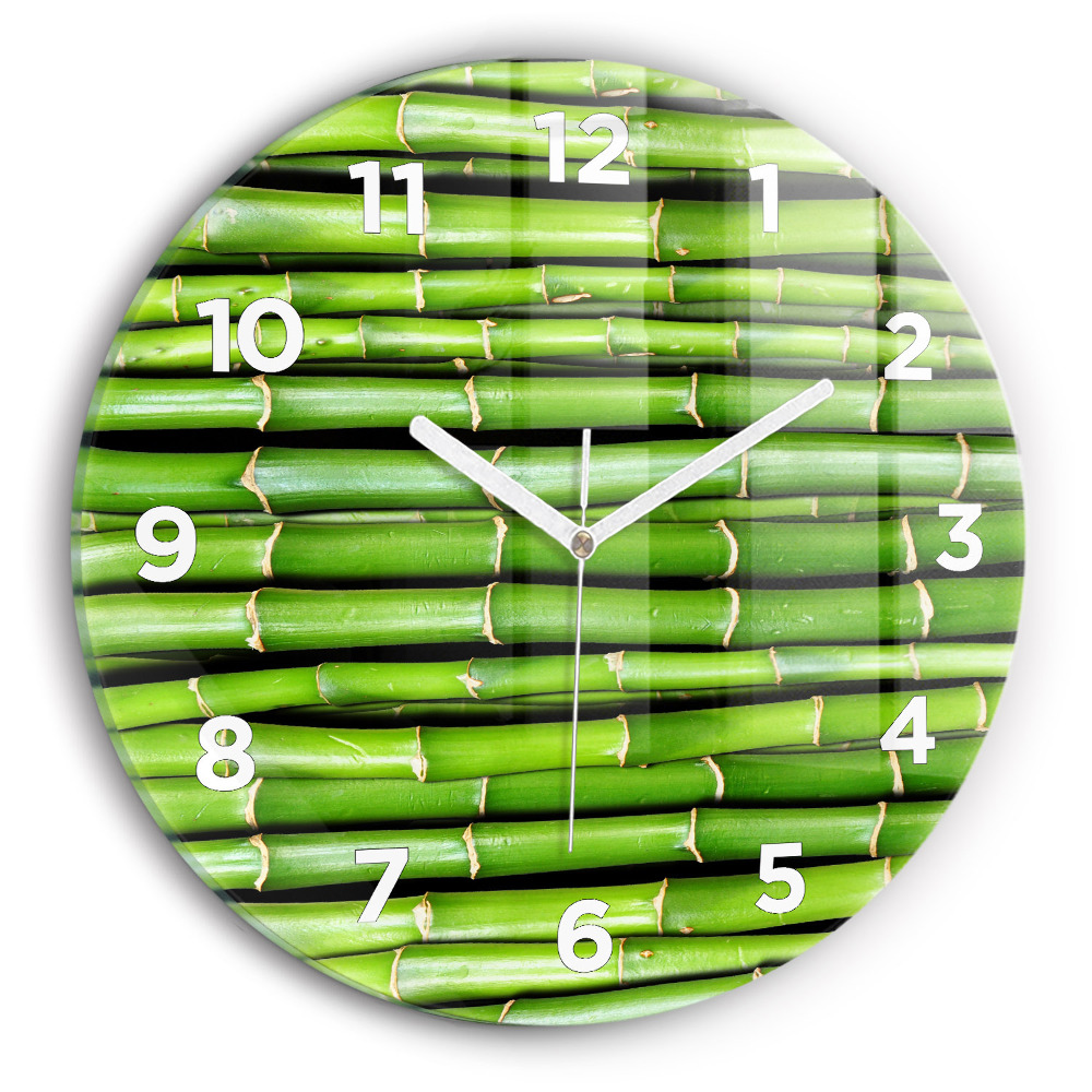 Horloge ronde murale Bambou asiatique