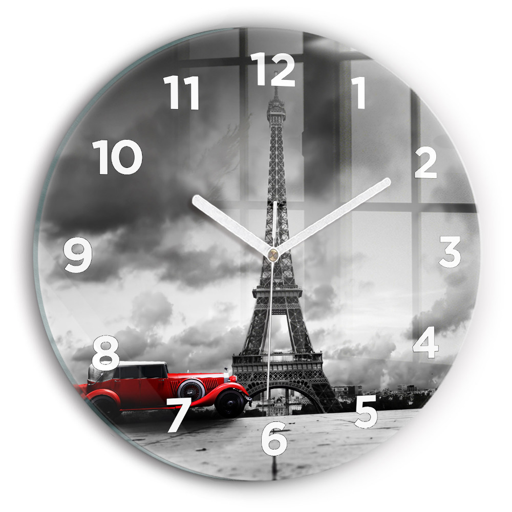 Horloge ronde murale Tour Effel Paris
