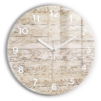 Horloge ronde Panneaux en bois