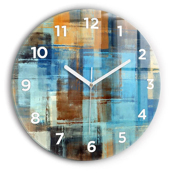 Horloge ronde murale Fond coloré - abstrait