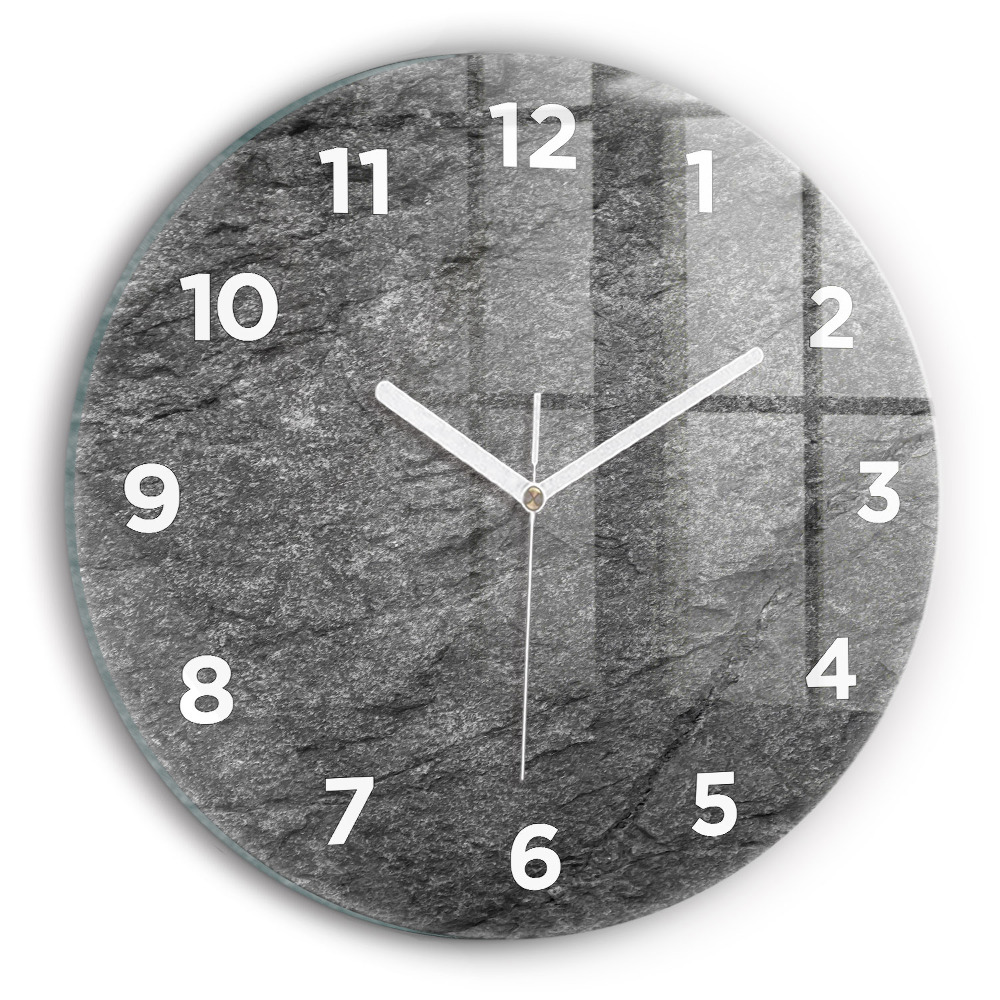 Horloge ronde murale Roche volcanique