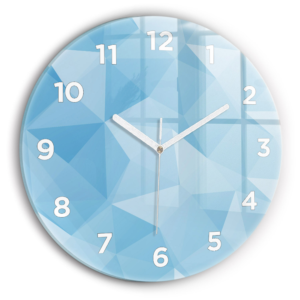 Pendule murale ronde Triangles abstrait
