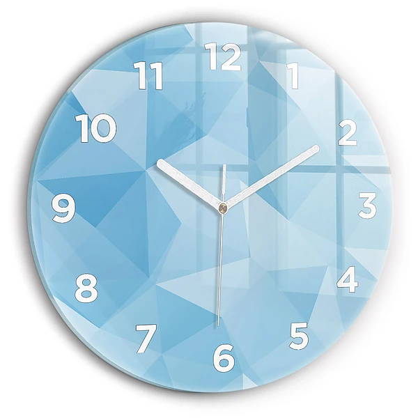 Pendule murale ronde Triangles abstrait