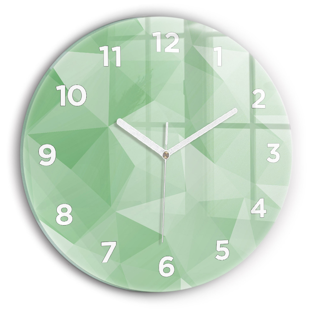 Horloge ronde murale Triangles abstrait