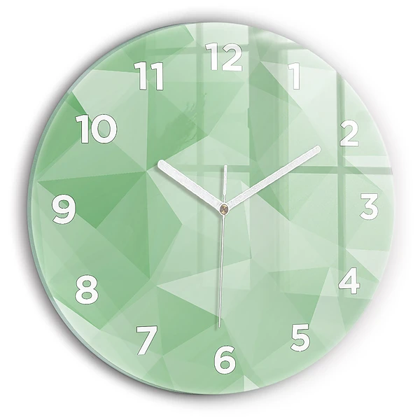 Horloge ronde murale Triangles abstrait