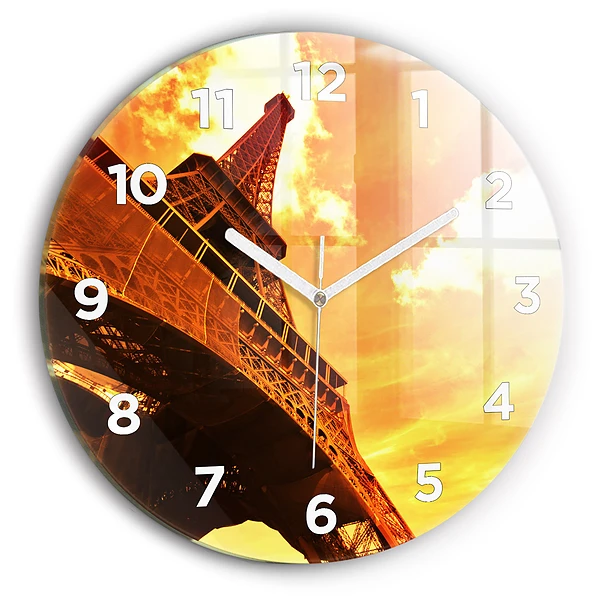 Horloge ronde Tour Eiffel à Paris