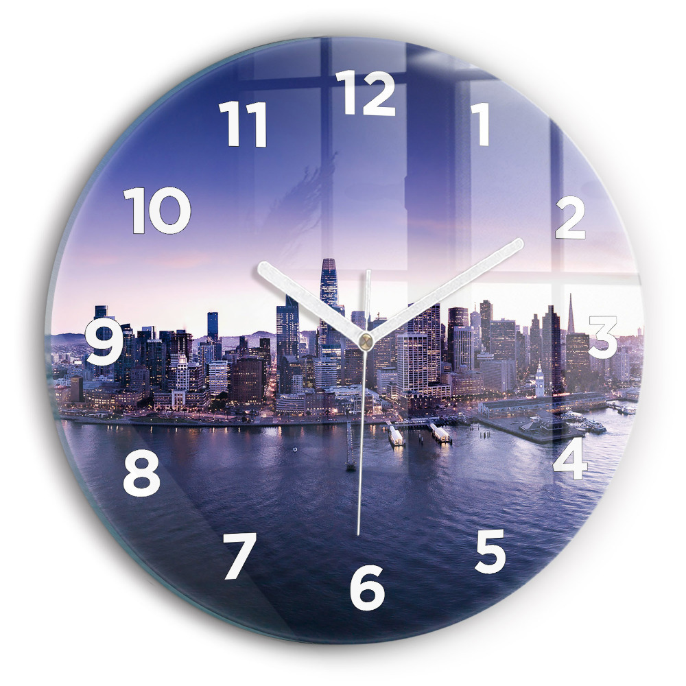 Horloge ronde murale Vue de San Francisco
