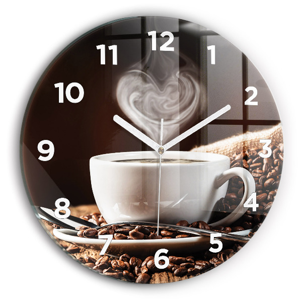 Horloge ronde Coupe de café