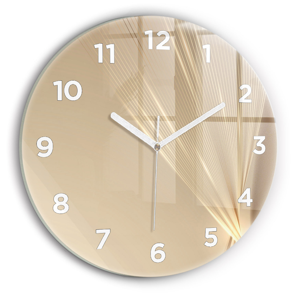 Horloge ronde murale Lumière abstraite