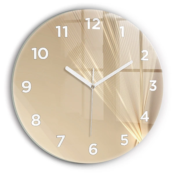 Horloge ronde murale Lumière abstraite