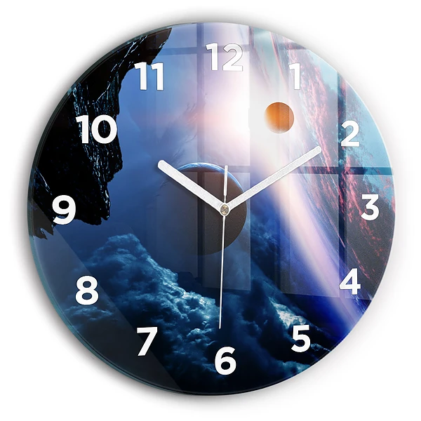 Horloge ronde murale Grande galaxie