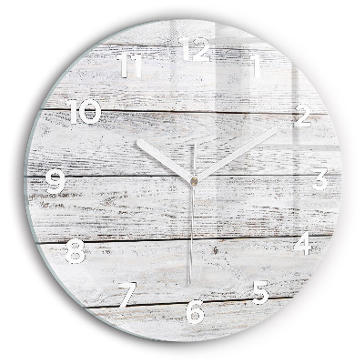 Pendule murale ronde Planches peintes