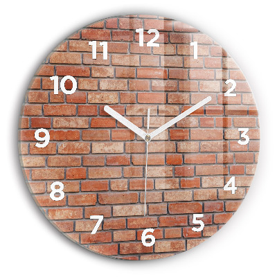 Horloge ronde Mur de briques