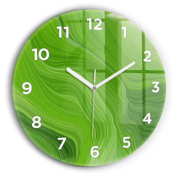 Horloge ronde murale Vagues modernes