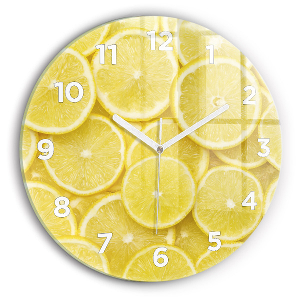 Horloge ronde murale Tranches de citron