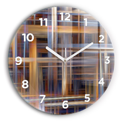 Horloge ronde Abstraction géométrique