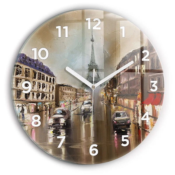 Horloge ronde murale Architecture de la ville de Paris