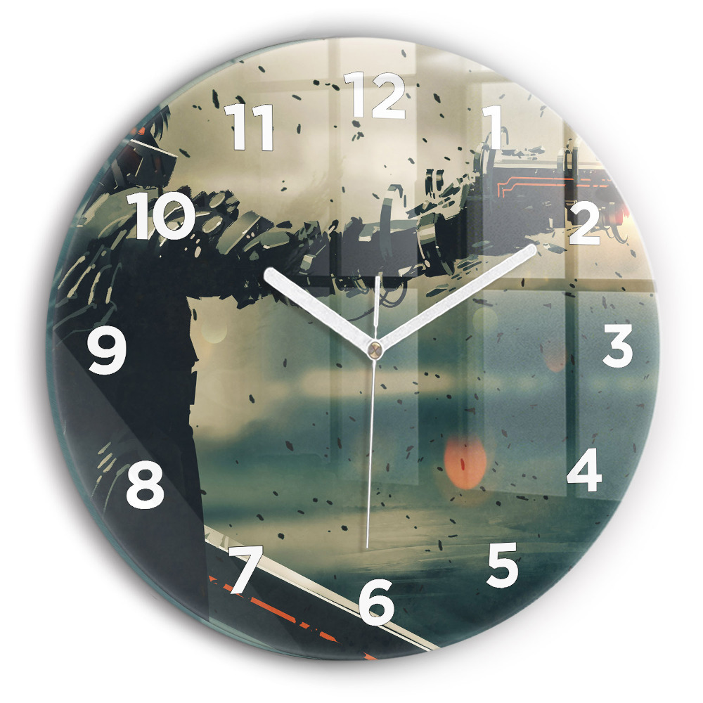 Horloge ronde Jeu d'armes mortelles